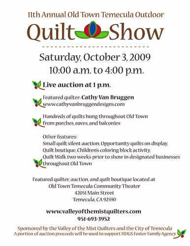 Old Town Temecula Outdoor Quilt Show