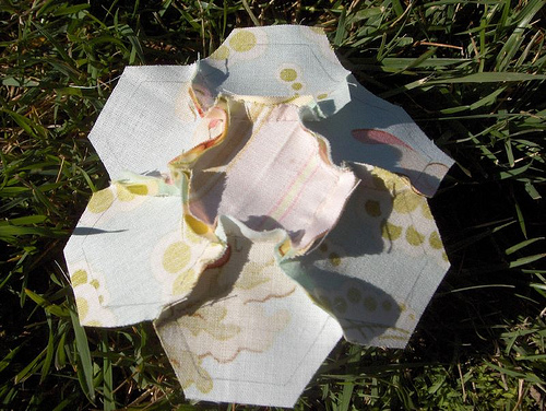 hex flower back