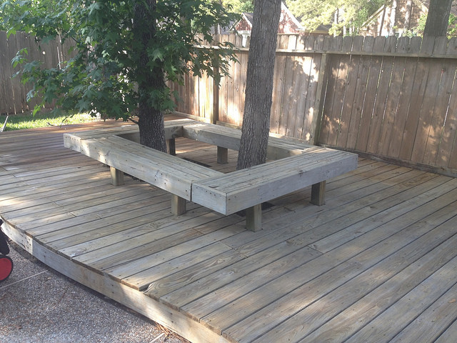 clean deck, ready for stain