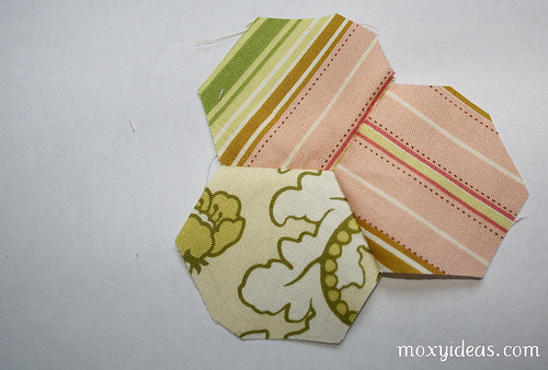hand-sewn hexagon tutorial