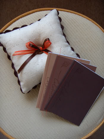 linen ring pillow and programs