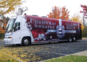 glenn beck signing tour bus